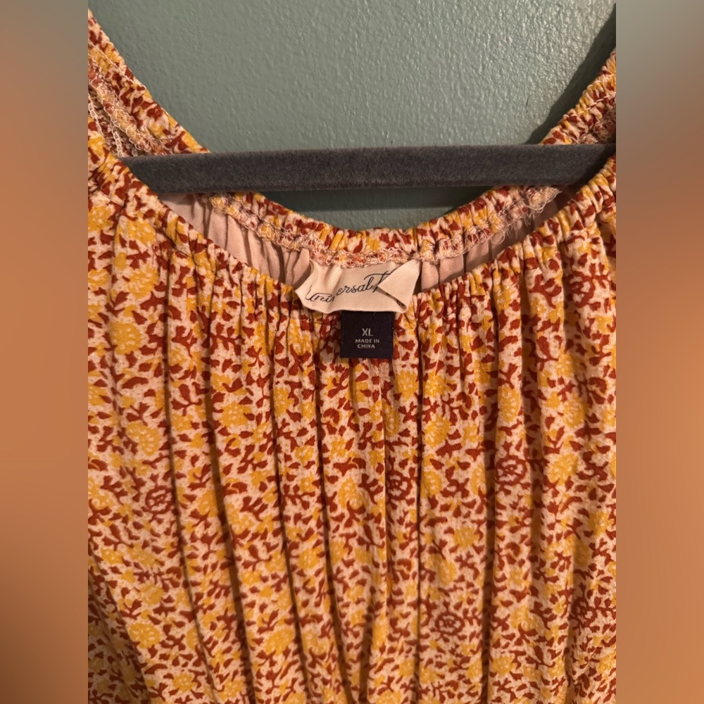 Universal Thread Rust Floral Maxi Dress - Picture 2 of 2